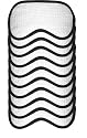 Dream Essentials White Waffle Cotton Front Sleep Mask, White (Pack of 10)