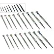 18pc Screwdrivers & Blades Pocket Watch Clock Repairs