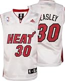 Michael Beasley Miami Heat White Youth Replica Adidas NBA Jersey
