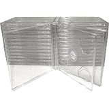 (25) STANDARD Clear Double CD Jewel Case - CD2R10CL