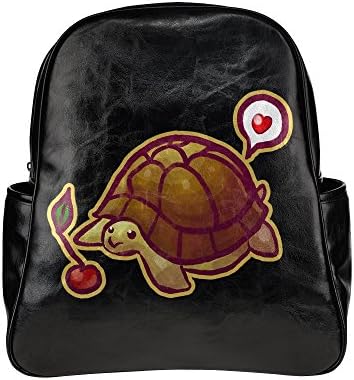 Treety Fruit Turtle Black DIY Multi-pocket Backpack Bag
