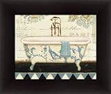 Marche de Fleurs Bath II by Lisa Audit French Bathroom Spa Wall Art Print Framed Décor