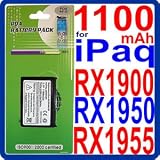 HQRP 1100mAh Battery Replacement for HP iPaq rx1900, rx1950 , rx1955 , rx 1950 , rx 1955 PDA plus PDA Screen Protector