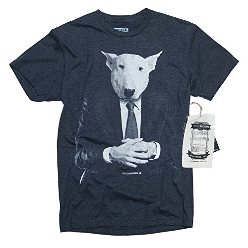 HouseBroken Men's T-Shirt Bull Terrier Office Suit
