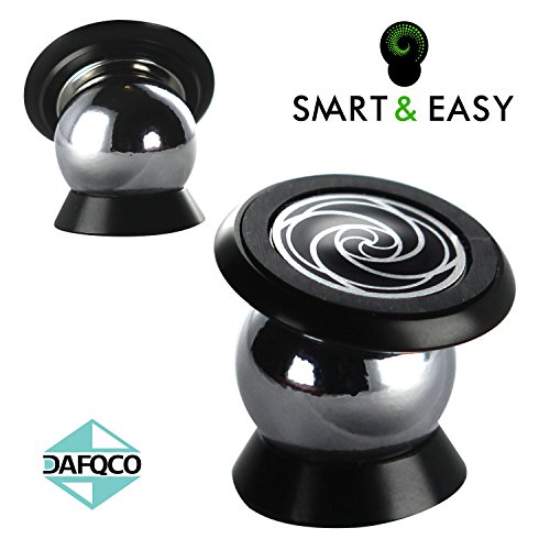 #1 Magnetic Cell Phone Holder by SMART & EASY® - Cell Phone Holder for Cars, Motorcycles, Trucks, RVs, Boats - Magnetic Cell Phone Mount - Dashboard Cell Phone Holder - Fits All Cell Phones (SILVER)