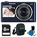 Samsung DV150F Dual-View Smart Digital Camera (Black) Deluxe Bundle With 8GB card , Digpro Case And Cleaning Kit .