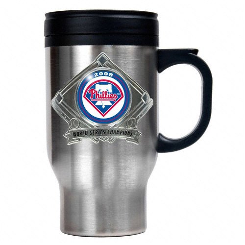 Buy Philadelphia Phillies 2008 World Series Champions 16 oz. Stainless Steel Travel Mug by Great American Products