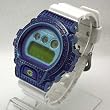 Casio G-Shock Dig. Watch w/ Custom Bling S-Steel & Swarovski Bezel by Quantum Vector #DW6900CS-7-BLB