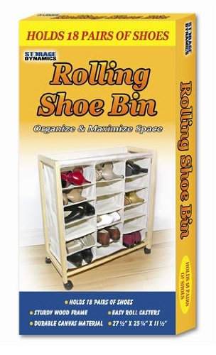 Storage Dynamics Rolling Shoe Bin