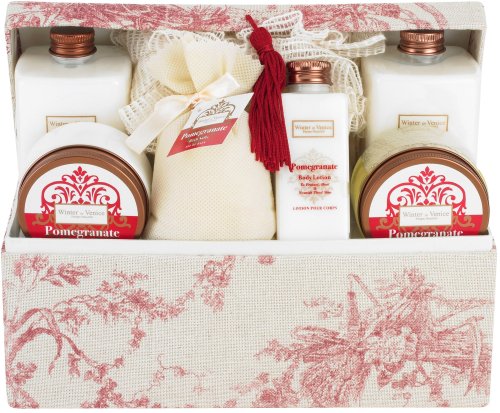 Childrens Toyshop   : Winter in Venice - Pomegranate Fabric Chest - Pamper Gift Set