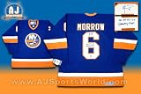 KEN MORROW NY Islanders SIGNED 4-Cups Hockey JERSEY