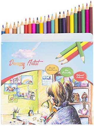 Colored Pencils - 100% Lifetime Guarantee - Premium Quality, Vibrant Colours and Durable - Coloring Pencils Set - Best for Artists, Adults and Children - Includes 24 Beautiful Colored Pencils