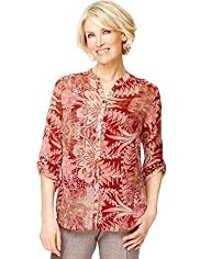 Classic Collection Floral Blouse with Camisole