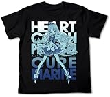 ハートキャッチプリキュア! キュアマリン Tシャツ ブラック サイズ:L