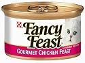 Fancy Feast Gourmet Cat Food Chicken Feast, 3-Ounce Cans (Pack of 24)