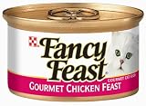 Fancy Feast Gourmet Cat Food Chicken Feast, 3-Ounce Cans (Pack of 48)