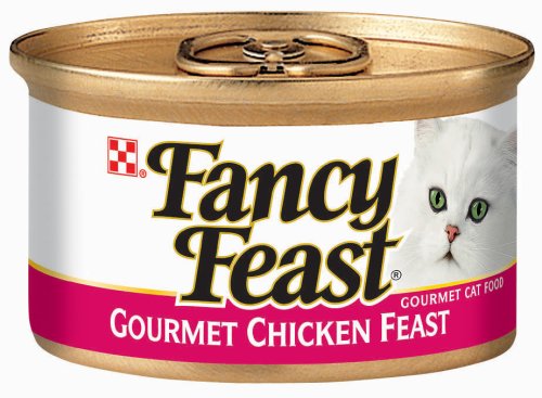 Fancy Feast Gourmet Cat Food Chicken Feast, 3-Ounce Cans (Pack of 48)