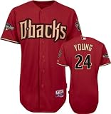 MLB Men's Arizona Diamondbacks Chris Young Six Button Cool Base Authentic Alternate Jersey (Brick, 52/XX-Large)