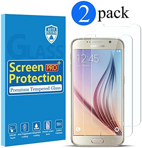 (2 Pack) Samsung Galaxy S6 Screen Protector, LMirror 0.3mm 9H Tempered Shatterproof Glass Screen Protector for Samsung Galaxy S6 -