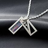 DROPS シェルダブルネックレス メンズ　【ブラック/45】