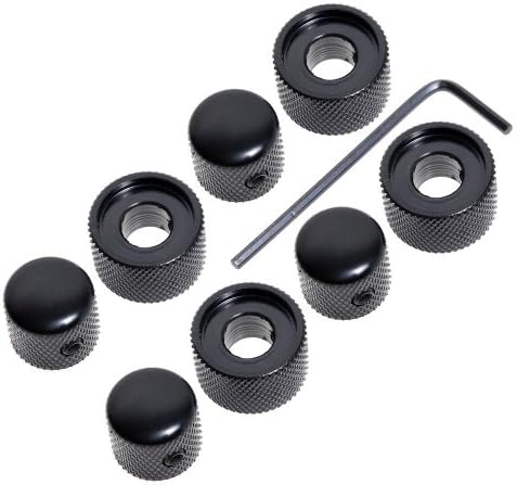 super music 4pcs Black Dual Concentric Control Knobs for Electric Guitar Replacement
