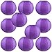 WYZworks Round Paper Lanterns 10 Pack (Purple, 10