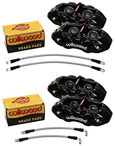 WILWOOD BLACK BRAKE CALIPER, PAD, & LINE KIT, 