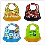 Alec&Yule(アレックスユール) ベビー防水エプロン て持ち運びに便利ポケットは取り外して洗える