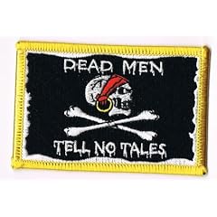 Aufn�her / Patch PIRAT mit Kettelrand, Gr�sse ca. 9 x 5,5 cm