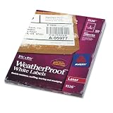 Avery Weatherproof Laser Shipping Labels, 5-1 2 X 8-1 2, 100 Pack (AVE5526) by Avery