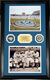 Jackie Robinson Day 60th Anniversary Game Used Photo Mint w/ Gold Coin & piece of Game Used Bat