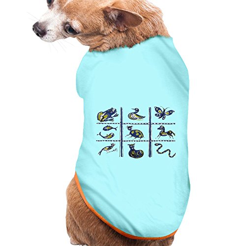 Boro Lin's Small Dog Cat Pet Birds Beasts Bugs &amp; Fishes Little &amp; Big Animal Folk Songs Pet Puppy Clothes Vest T Shirt Size M SkyBlue
