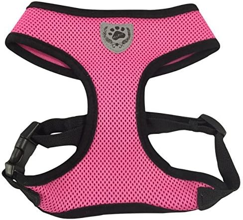 Candies Closet Soft Dog Harness with Breathable Mesh Design (XS, Pink)