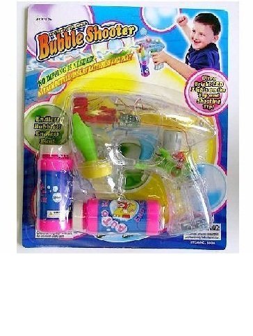 LED Flashing Bubble Gun with 2 bottles of bubbles