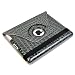ATC Blackish Green Black Touch Screen Protector 360 Degrees Rotating Stand Case Easy Carrying Smart Cover Magnetic Closure Convertible Faceplates for all 2nd Generation iPad 2 Tablet (3G / WiFi model 16GB, 32GB, 64GB)