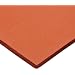 CS Hyde Silicone Sponge Rubber, Closed Cell, Commercial Grade, Medium Density, Acrylic Adhesive, 0.25" Thick, Red, 12" Width, 12" Length