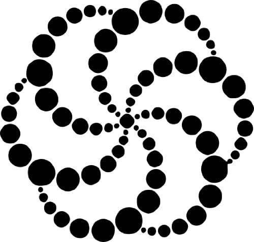 WALL CROP CIRCLES ILLUSION PATTERN DECAL VINYL UFO Alien STICKER ROOM DECORATION