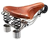Brooks Saddles B135 Bicycle Saddle (Chrome Double Springs, Honey)