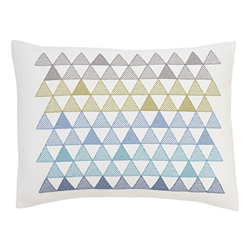 DwellStudio Cross Stitch Pillow (Triangles)