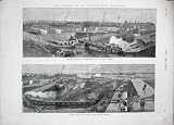 1874 Portsmouth Dockyard Rigging Basin Ships Repairing