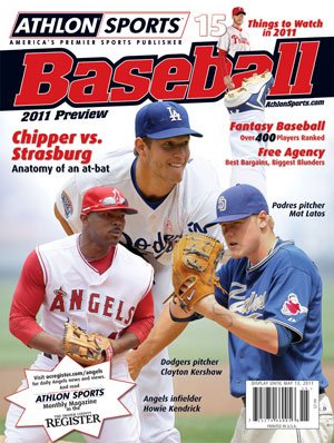 Athlon Sports 2011 MLB Baseball Preview Magazine- Los Angeles Angels of Anaheim Cover