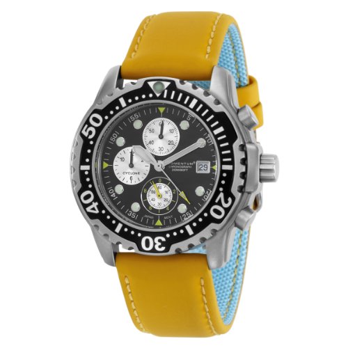 Momentum Men's 1M-DV84B12Y Cyclone Chrono Yellow Touch Leather Watch
