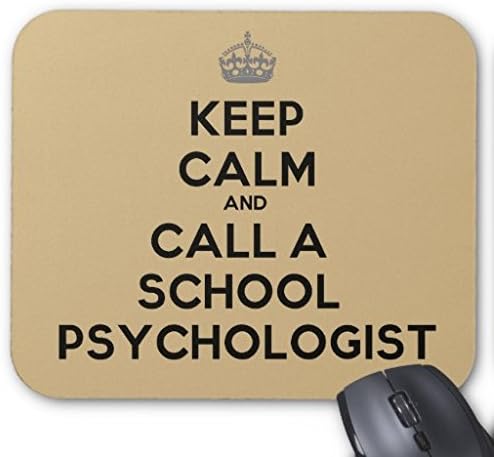 lisaKim Keep Calm and Call a School Psychologist Office&Gaming Rectangle Mouse Pad in 250mm*200mm*3mm
