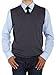 Luciano Natazzi Men's V-Neck Cotton Sweater Pullover Vest Relaxed Fit