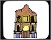 Decorated Mouse Pad with Texas, fort, colonial, Alamo, 