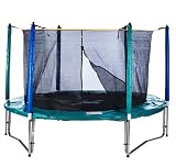 Ultra High Quality 10ft Trampoline Made From Heavy Duty Weather Resistant Material - Includes Free Ladder and Safety Net - Fully TUV Safety Approved