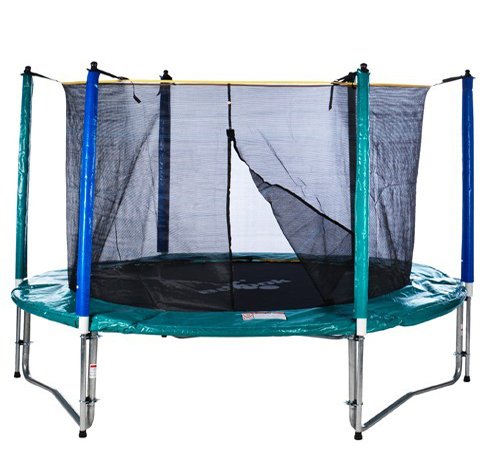 Ultra High Quality 10ft Trampoline Made From Heavy Duty Weather Resistant Material - Includes Free Ladder and Safety Net - Fully TUV Safety Approved