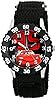 Disney Kids' W001586 Cars Stainless Steel Time Teacher Watch with Black Band