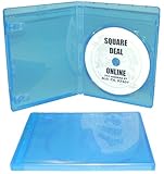 25 x Empty Standard Blue Replacement Boxes / Cases for Blu-Ray DVD Movies #DVBR12BR (Blue Ray Blue-Ray Blu Ray)