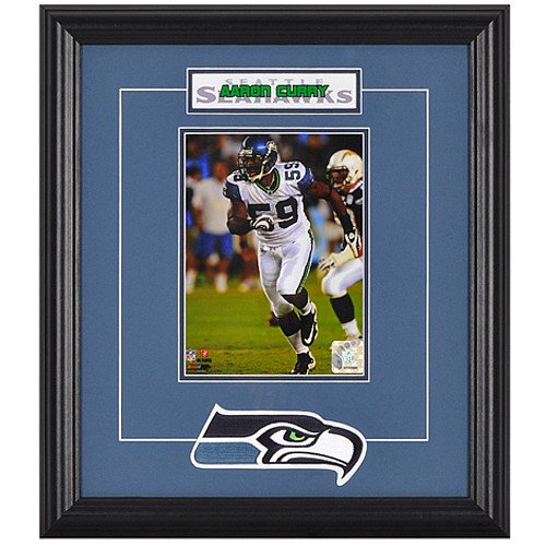 Mounted Memories Seattle Seahawks Aaron Curry Framed Photo and Plate